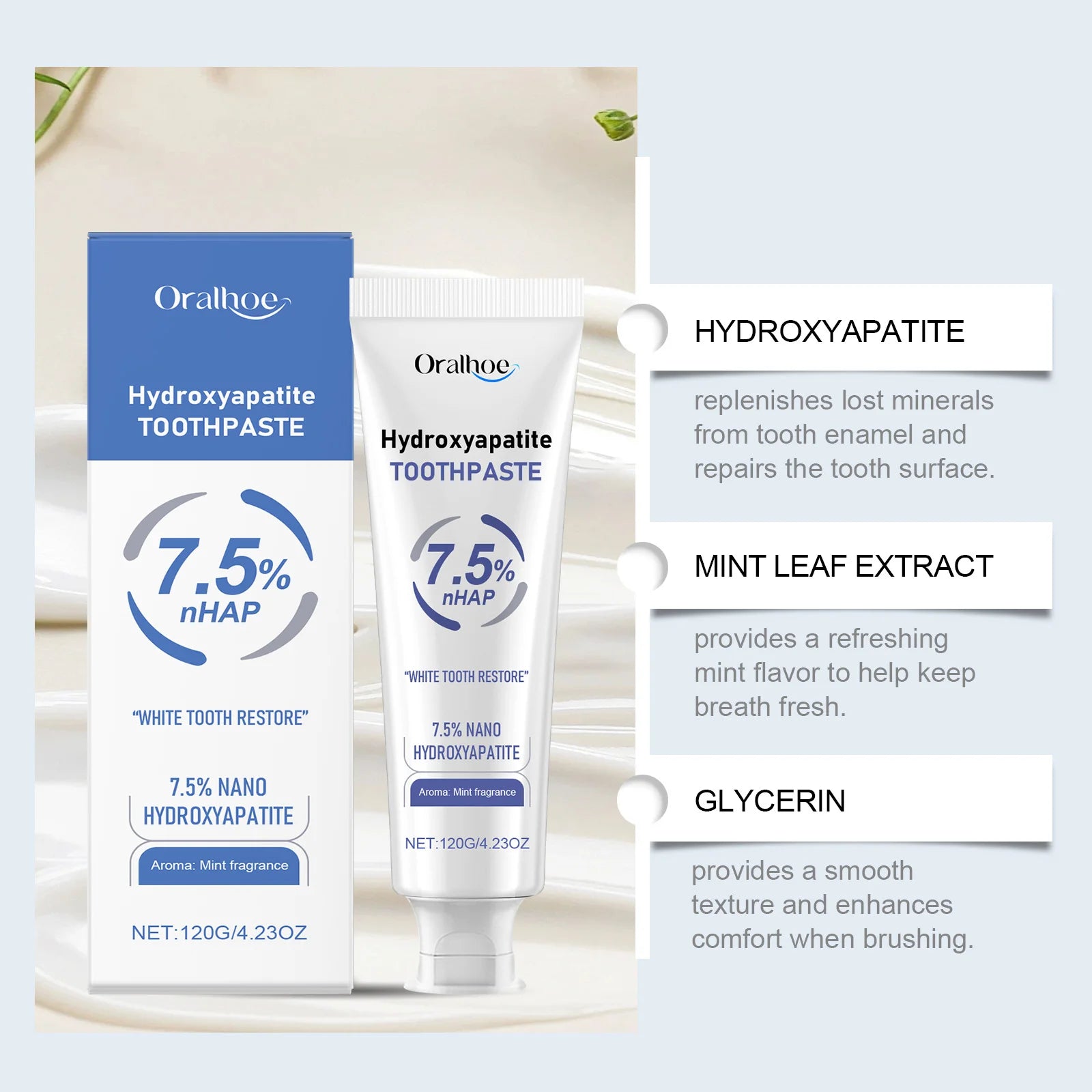 Hydroxyapatite Toothpaste
